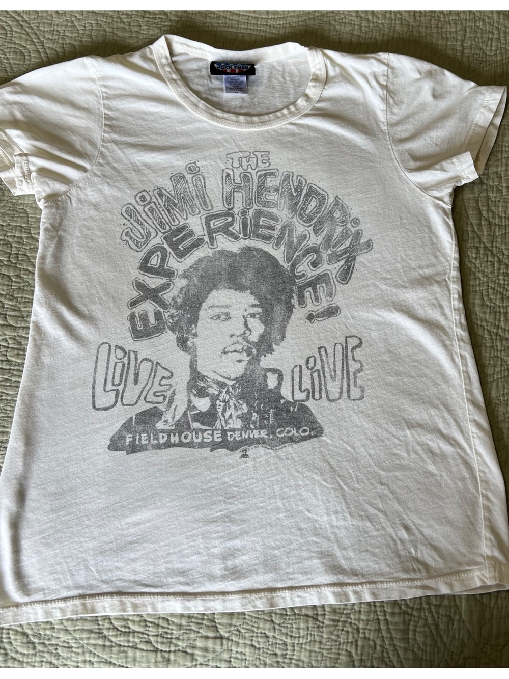 Junk Food Clothing White Jimi Hendrix Graphic Tee